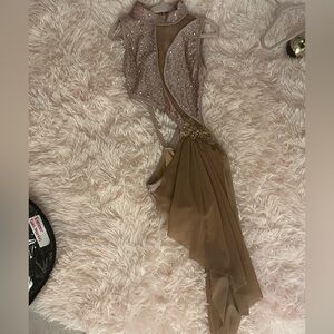 Dance costume with head piece and hand bracelet